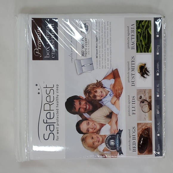 SafeRest Premium 9" Thick Box Spring Encasement - Waterproof - Breathable ~ Full - Picture 8 of 16